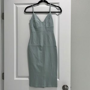 Lulus teal midi dress